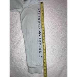 Reflex California Republic Zip Up Hoodie Light Blue Graphic Sweatshirt JK520 M